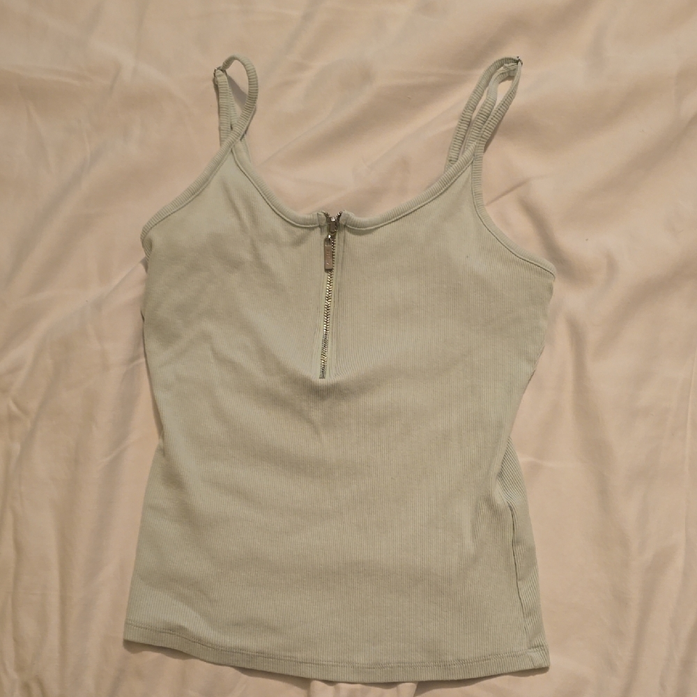 Guess Light Seafoam Tank with Zipper